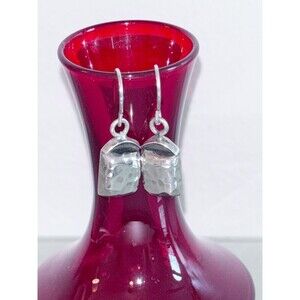 Vintage Silver And Black Earrings From Mexico